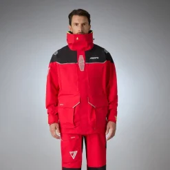 Veste de quart hauturière homme BR3 PERTEX® OFFSHORE rouge MUSTO