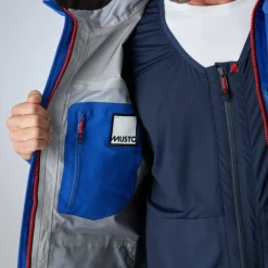Veste de quart hauturière homme BR3 PERTEX® OFFSHORE bleu MUSTO
