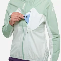 Veste de randonnée Femme WANAKA LIGHT 2.5L JKT W - SEAWEED/FOGGY DEW - S - MILLET