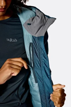VESTE DUVET NEUTRINO PRO HOODY WOMAN TEMPEST BLUE | RAB