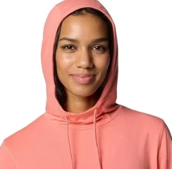 W SUN TREK LS HOODIE ALPENGLOW | COLUMBIA