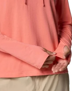 W SUN TREK LS HOODIE ALPENGLOW | COLUMBIA